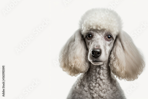 A poodle Dog, Generative AI © d-AI-n