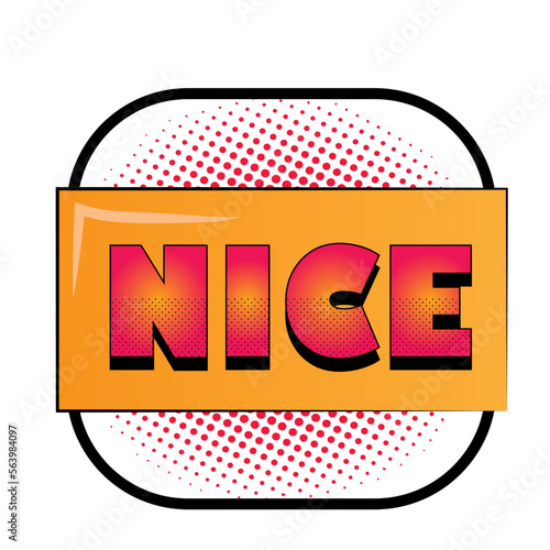 Yes word pop art retro vector illustration. Isolated image on white background. Comic book style imitation