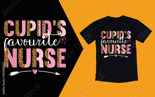 Cupid Favorite Nurse T shirt, Nurse Valentines Day T shirt