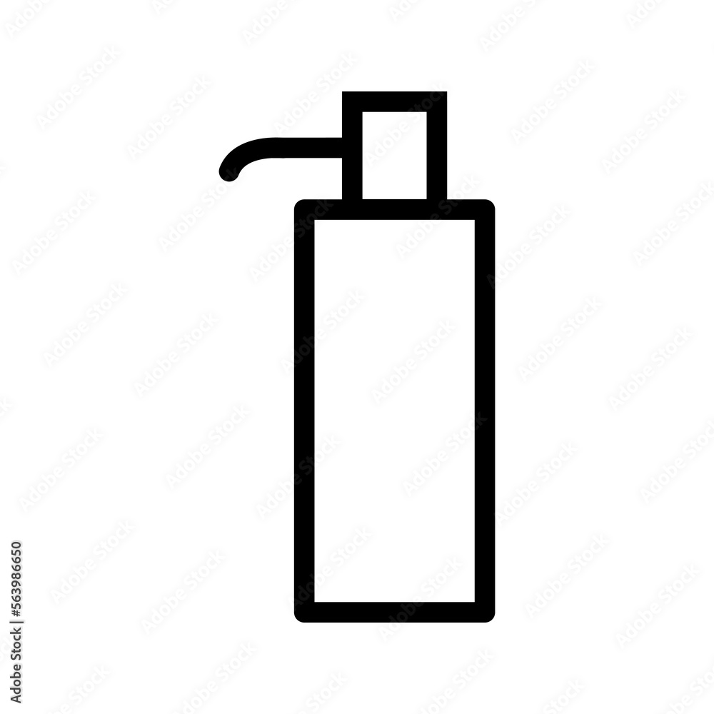 Liquid soap icon line isolated on white background. Black flat thin icon on modern outline style. Linear symbol and editable stroke. Simple and pixel perfect stroke vector illustration Liquid soap icon line isolated on white background. Black flat thin icon on modern outline style. Linear symbol and editable stroke. Simple and pixel perfect stroke vector illustration