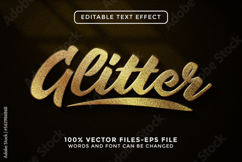 Glitter Editable Text Effect