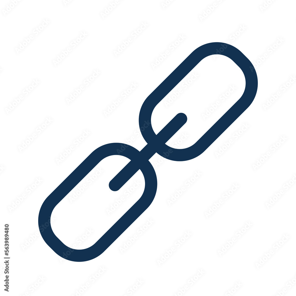 Link icon on transparent background Link icon on transparent background