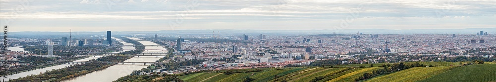 Wien Panoramablick vom Leopoldsberg