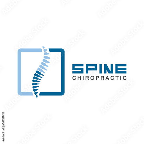 Spine logo vector illustration design template