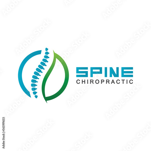 Spine logo vector illustration design template