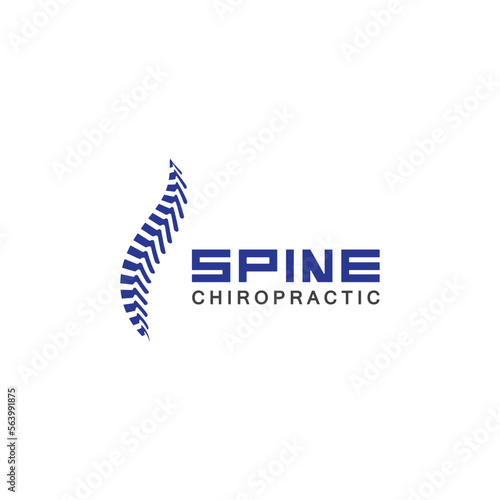 Spine logo vector illustration design template