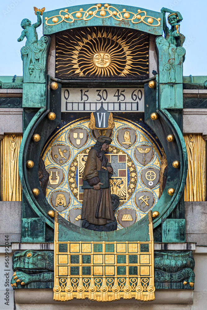Obraz premium Ankeruhr Wien 6 Uhr