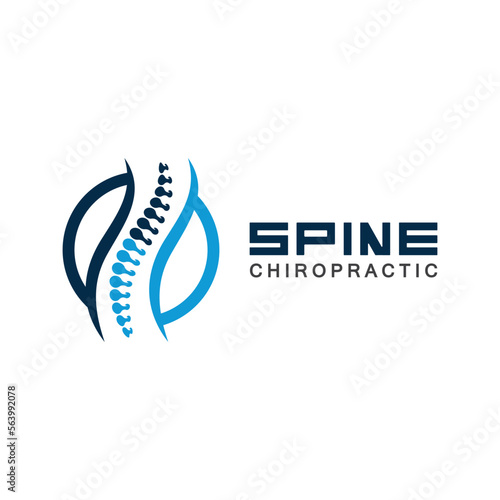 Spine logo vector illustration design template