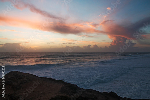 A beautiful sunset on the Portuguese coast