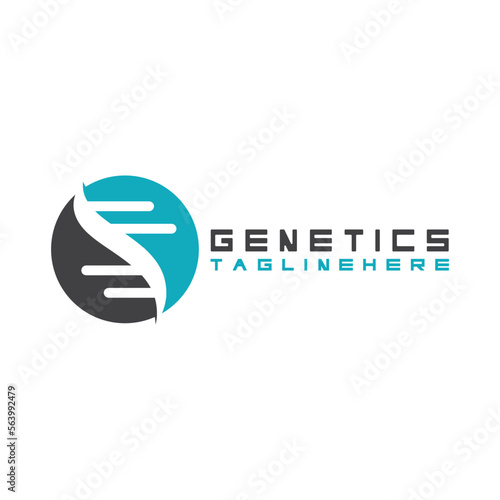 DNA vector logo design template.modern medical logotype.laboratory science icon symbol.colorful pharmacology sign-vector