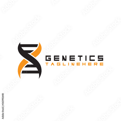 DNA vector logo design template.modern medical logotype.laboratory science icon symbol.colorful pharmacology sign-vector