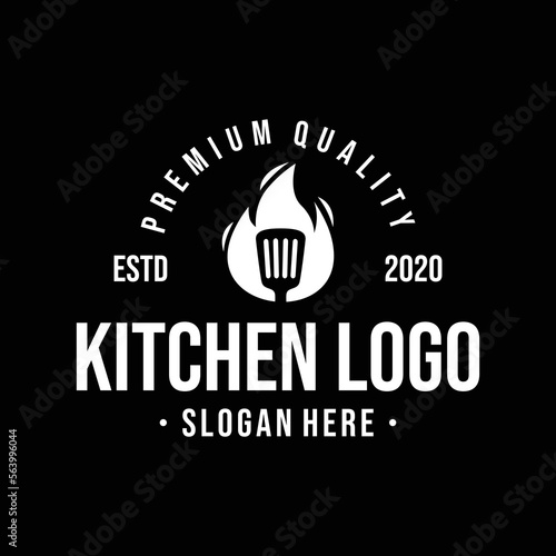 Kitchen Logo Design Template Inspiration, Vector Illustration.