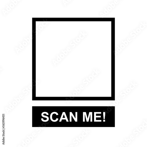 Scan me on transparent background