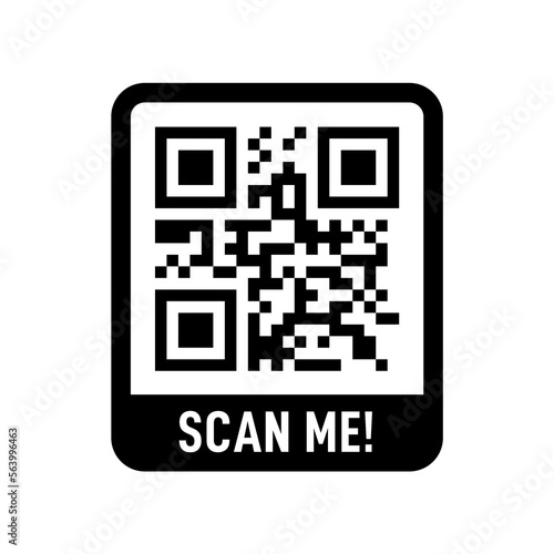Scan me on transparent background