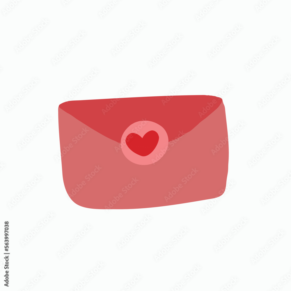 Valentine's Day set with heart and other elements on a white background. Valentine's day, wedding and love concept. Vector illustrations Valentine's Day set with heart and other elements on a white background. Valentine's day, wedding and love concept. Vector illustrations