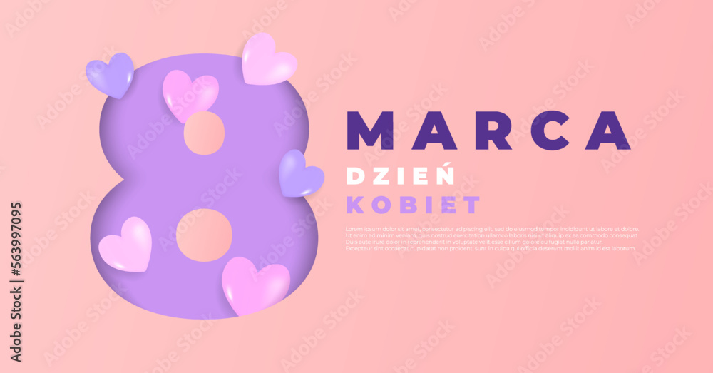 8 march, happy woman day. 8 marca dzien kobiet background