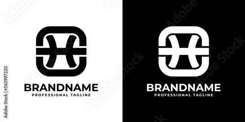 Simple OH or HO Monogram Logo, suitable for any business with OH or HO initial.