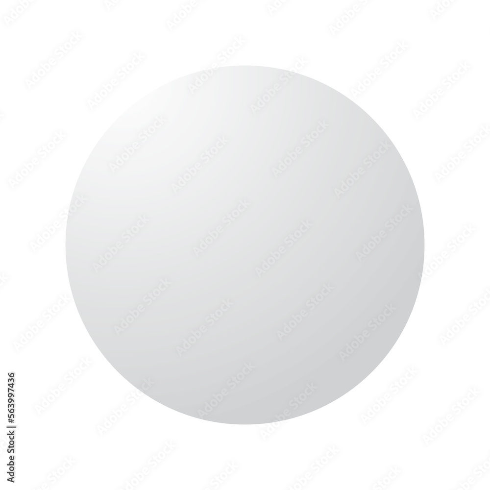 White round sphere on transparent background White round sphere on transparent background