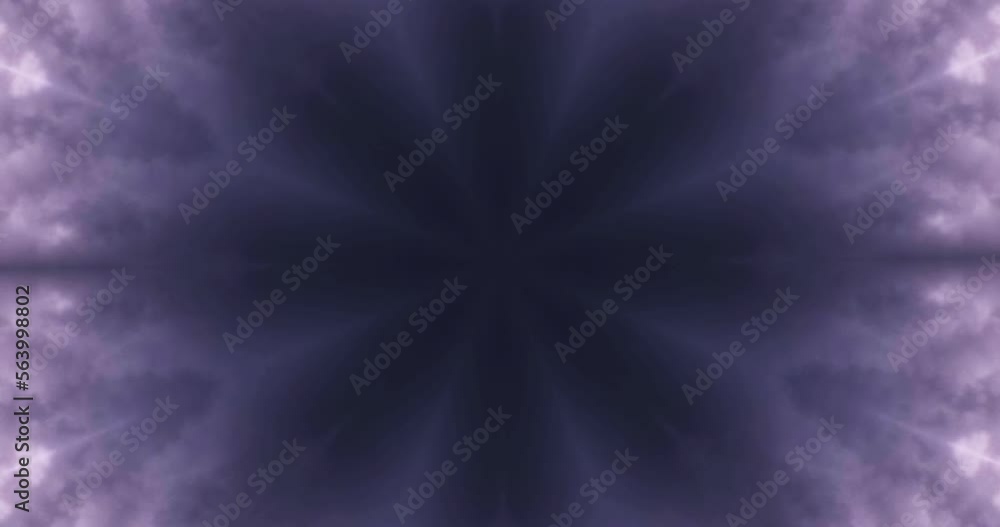 Gloomy abstraction of a kaleidoscope. The texture rotates in a circular pattern creating a floral silhouette and smoke. Gloomy abstraction of a kaleidoscope. The texture rotates in a circular pattern creating a floral silhouette and smoke.