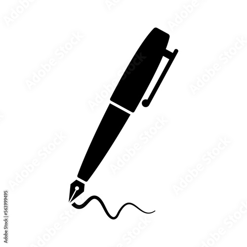 pen vector icon, writing symbol