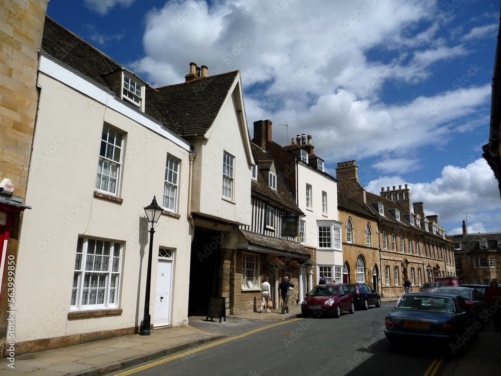 Fototapeta premium St Mary's Street, Stamford, Lincolnshire.
