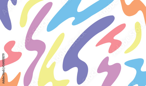 Trendy simple background. Brochure template. Colorful liquid shaped pattern