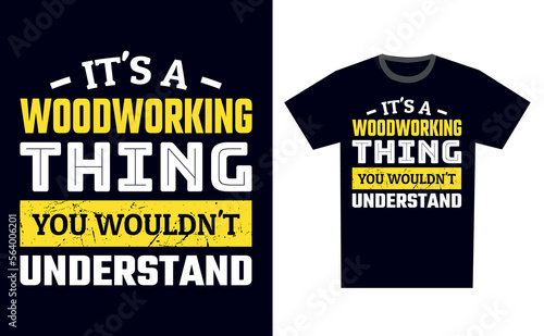 Woodworking T Shirt Design Template Vector