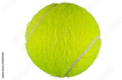 Fotografia New tennis ball, isolated on transparent background. PNG file.
