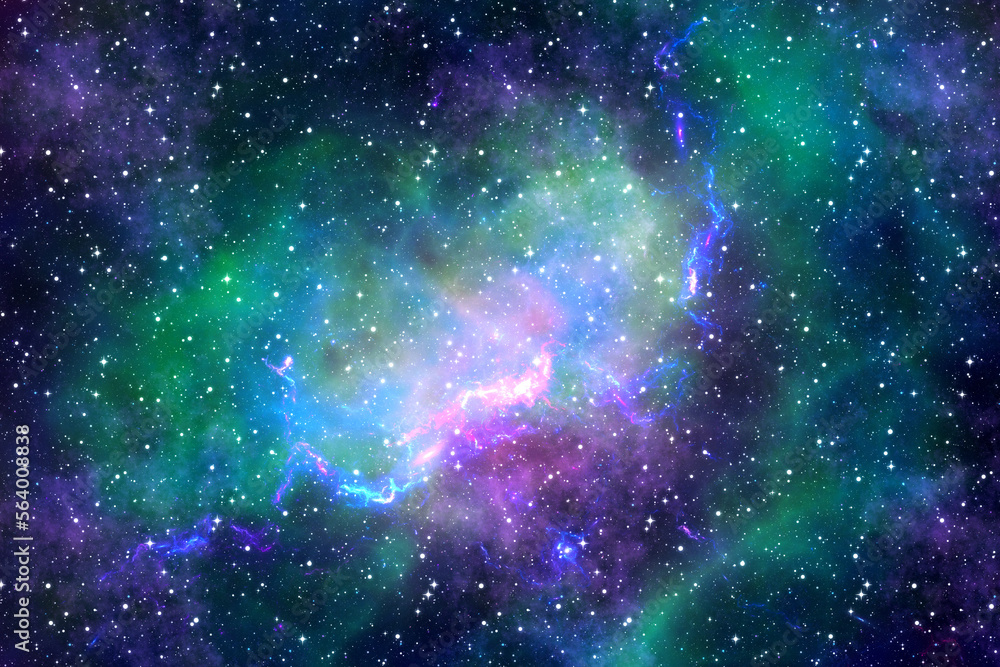 Cosmic constellation background  - galaxy haziness backdrop -  starry fogginess space
