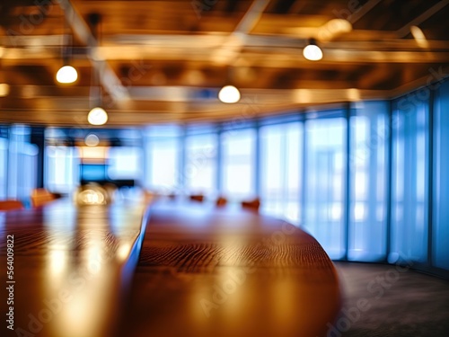Wallpaper Mural Blurred office background. Warm tones. Bokeh. DoF.  Torontodigital.ca