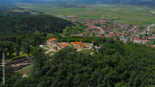 Aerial view over Tsari-Mali Grad