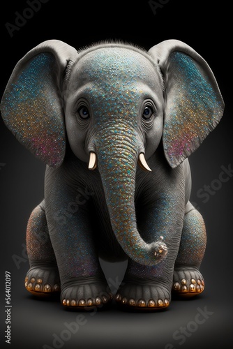 baby elephant colored
