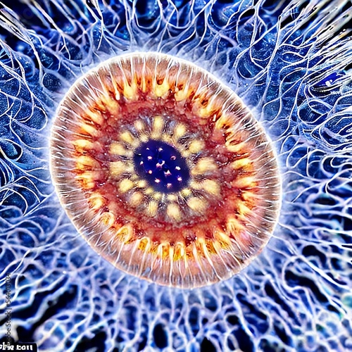 Amazing Generative Digital Art Resembling Electron Microscopy Images