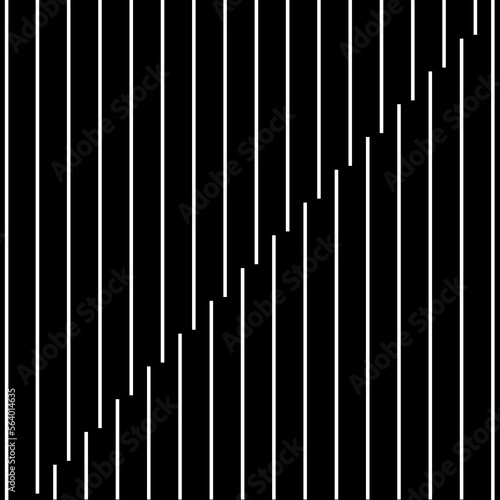 Vertical white lines forming a triangle on black