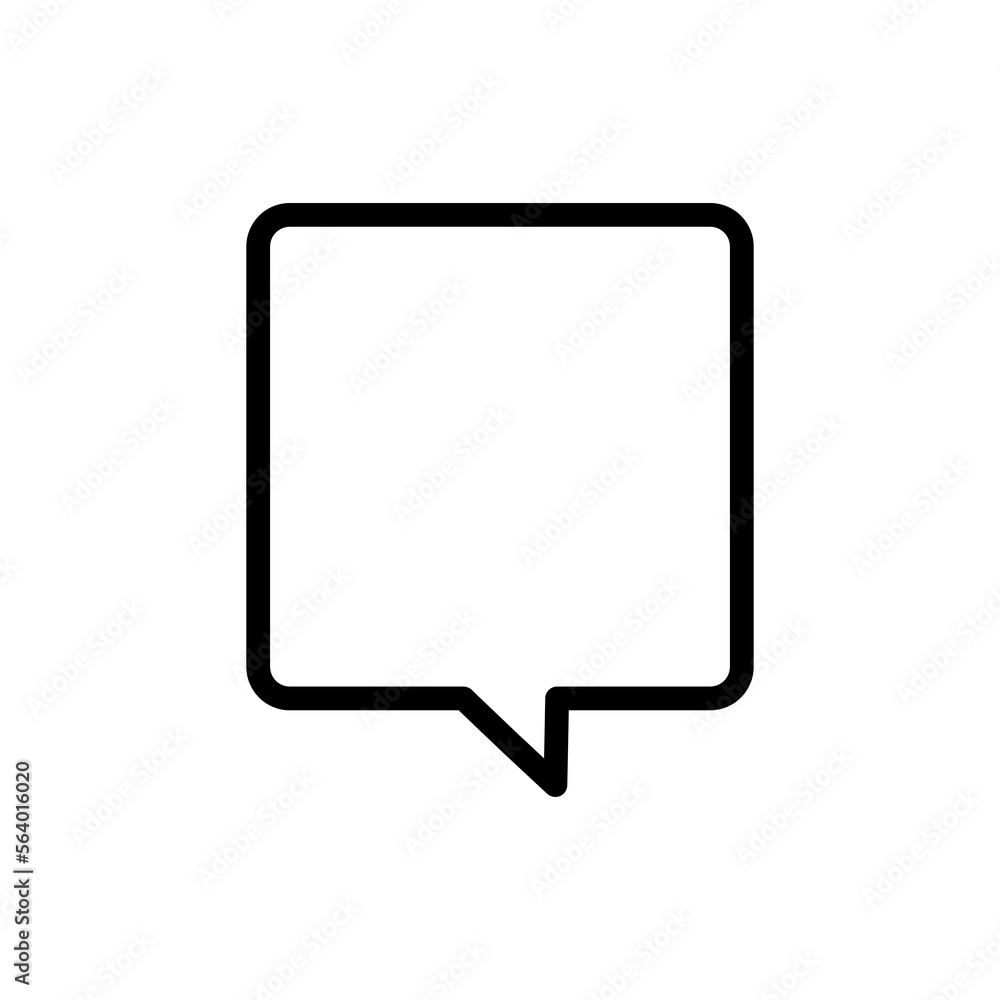 Speech bubble color line icon. Communication cloud. Speech bubble color line icon. Communication cloud.