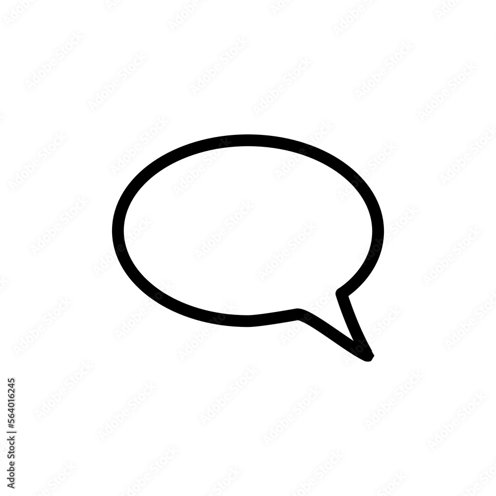 Speech bubble color line icon. Communication cloud. Speech bubble color line icon. Communication cloud.