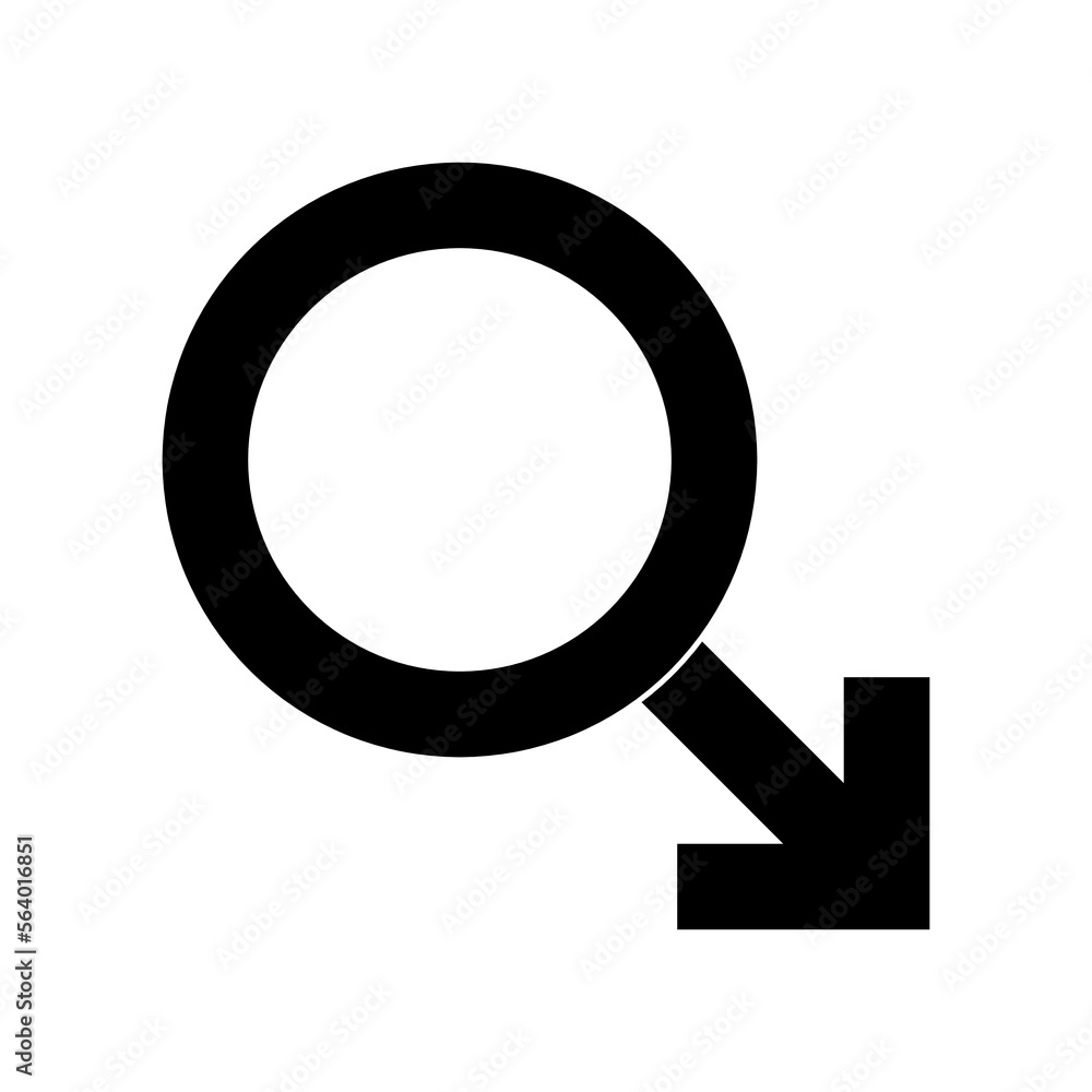 Simple illustration of Mars symbol Concept of gender symbols Simple illustration of Mars symbol Concept of gender symbols