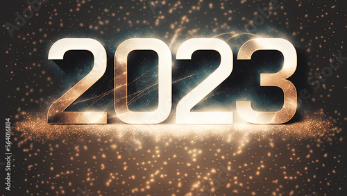 New year's 2023 art, Calendar year 2023, Art Depicting 2023, 2023 artwork, 2023 Futuristic art, 2023 Dynamic art, 2023 3d text illustration, 2023 graphics for presentation, 2023 imagery, Year 2023