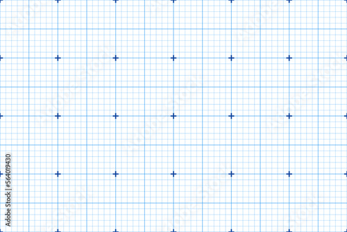 Obraz na płótnie blueprint graph paper. seamless pattern. blue school background. grey millimeter grid. technical vector w salonie