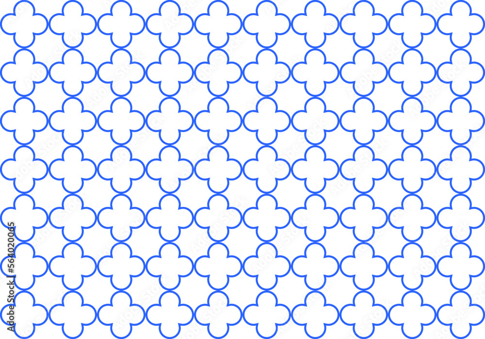 quatrefoil seamless pattern. medieval texture in church. geometric moroccan background. abstract arabic pattern. Vector wallpaper