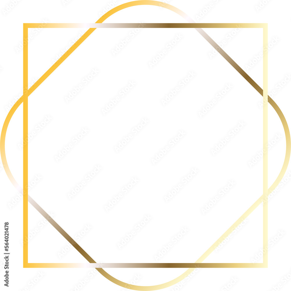 golden lineal geometric frame golden lineal geometric frame