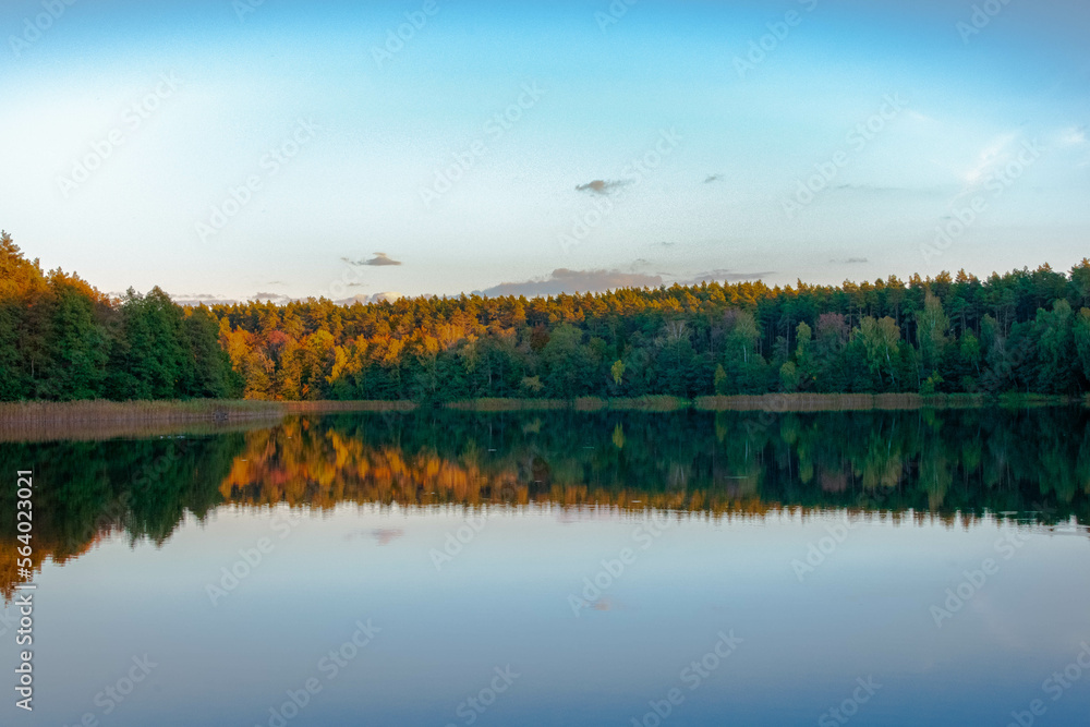 Fototapeta premium lake in autumn