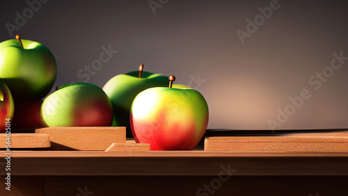 apples on the table  healthy food  fruit  national apple day  Generative AI