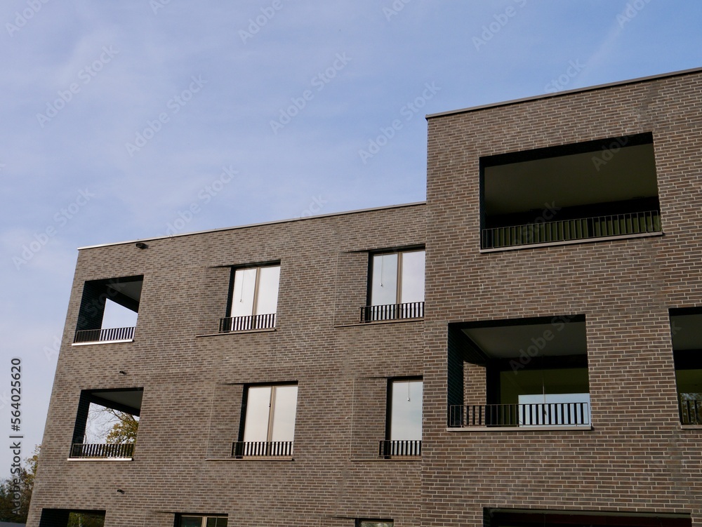 Modern and new apartment house in Europe. Modern and new apartment house in Europe.