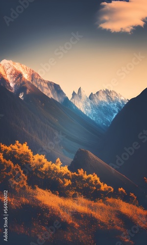 Dawn over the Rocky Mountains © BrandwayArt