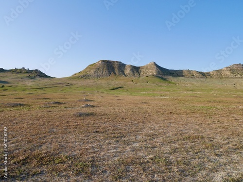 Prairie Dog Town in Theodore Roosevelt National Park. North Dakota, USA.