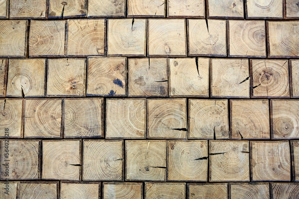 Texture wall made of wooden rectangles. Texture wall made of wooden rectangles.