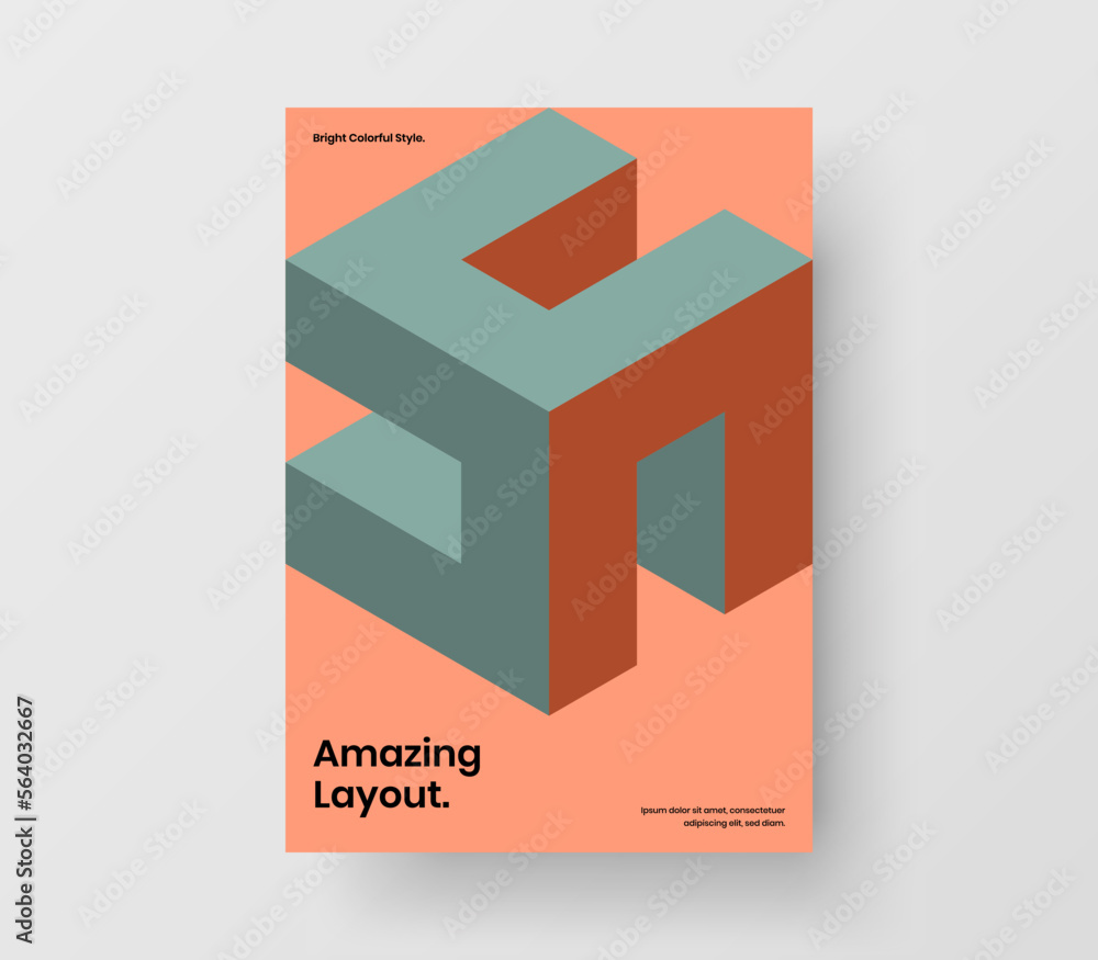 Modern magazine cover A4 vector design illustration. Minimalistic mosaic tiles company brochure layout. Modern magazine cover A4 vector design illustration. Minimalistic mosaic tiles company brochure layout.