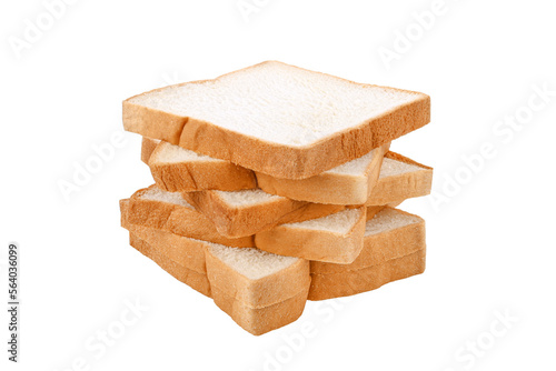 Fotobehang Sliced bread isolated on transparent background. PNG