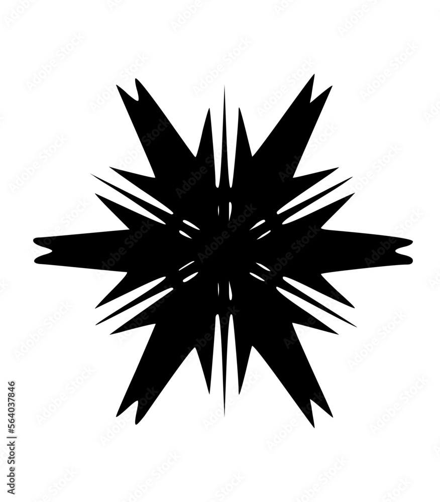 Obraz premium Graphic Snow Flake Icon